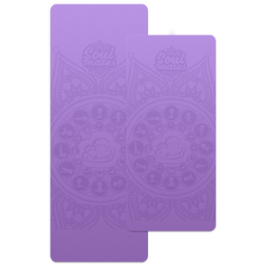 Mummy and Me Yoga Set - Cloud | Matching Purple Yoga Mats for Adults and Kids | Free Yoga Cards | Eco-Friendly | Non-Toxic